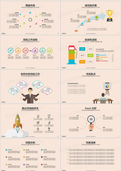 卡通簡潔2024年商業計劃書之市場營銷工作總結與銷售匯報PPT模板下載指南